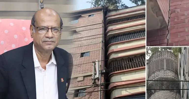 রাজউকের চেয়ারম্যান ও ভূমিকম্পে ক্ষতিগ্রস্ত ভবন